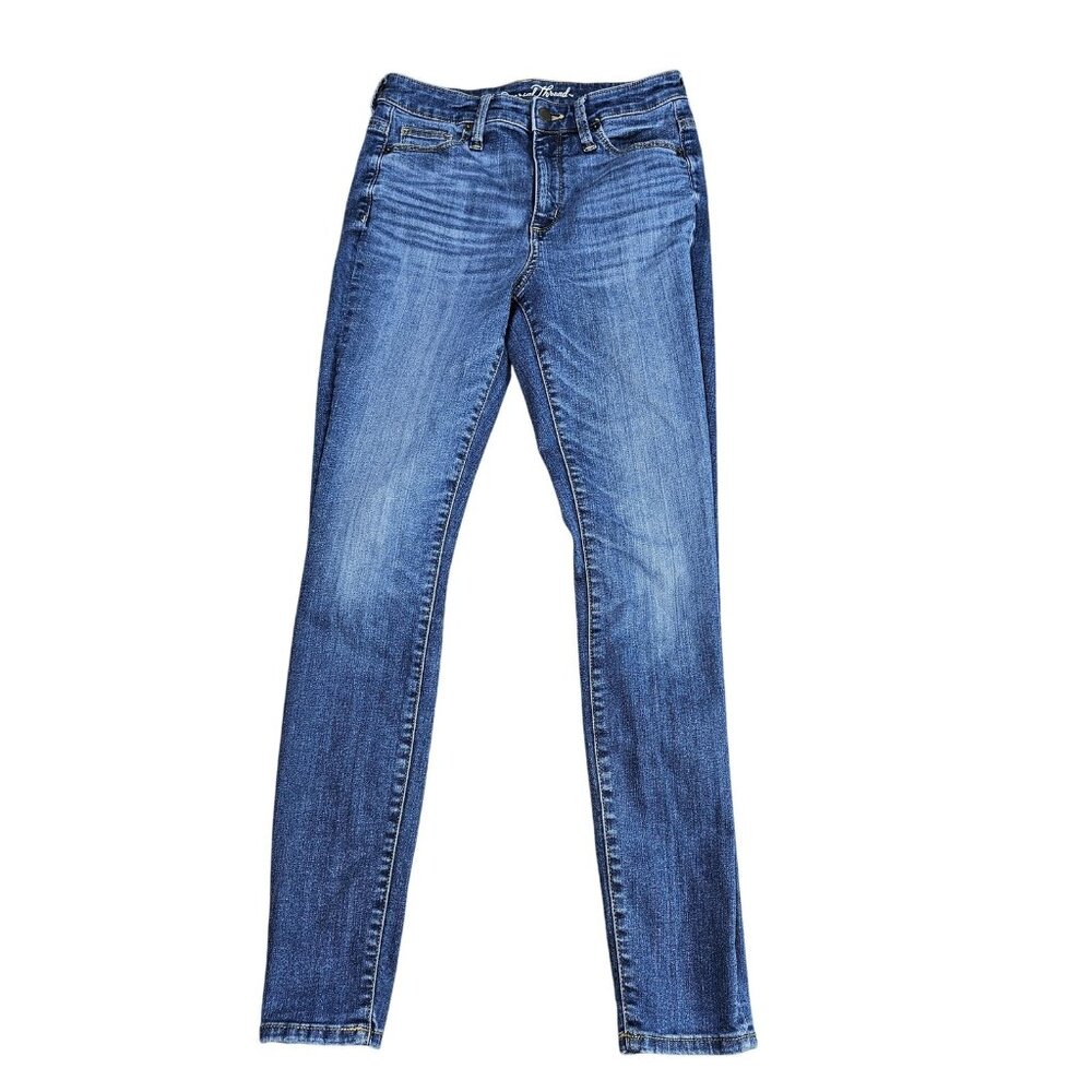 Universal Thread Highest Rise Skinny Jeans Womens 2/26R‎ Blue Wash Stretch Denim